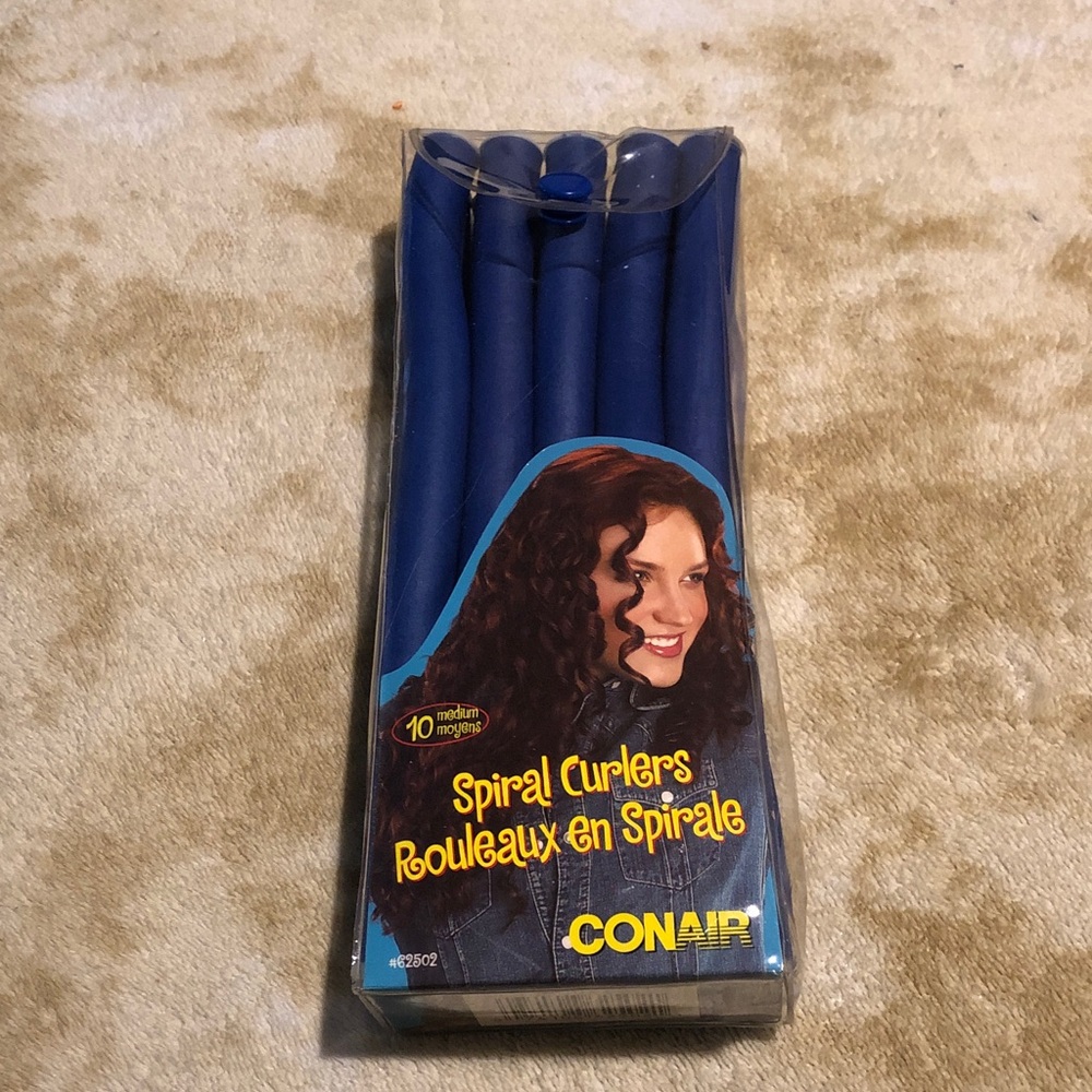 Conair 10 Pk. Spiral Curlers in Blue, New